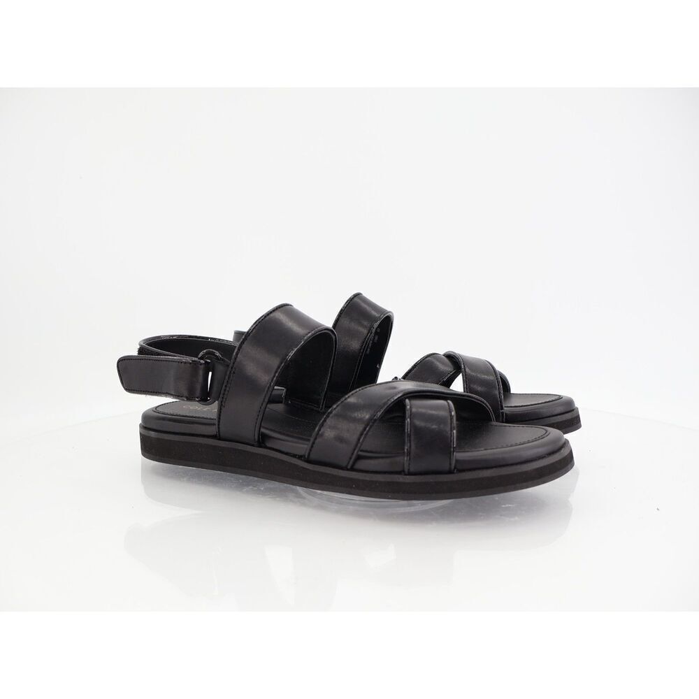Cole Haan Women's Mirabelle CrissCross Sandals Size 8 Black Leather Slingback